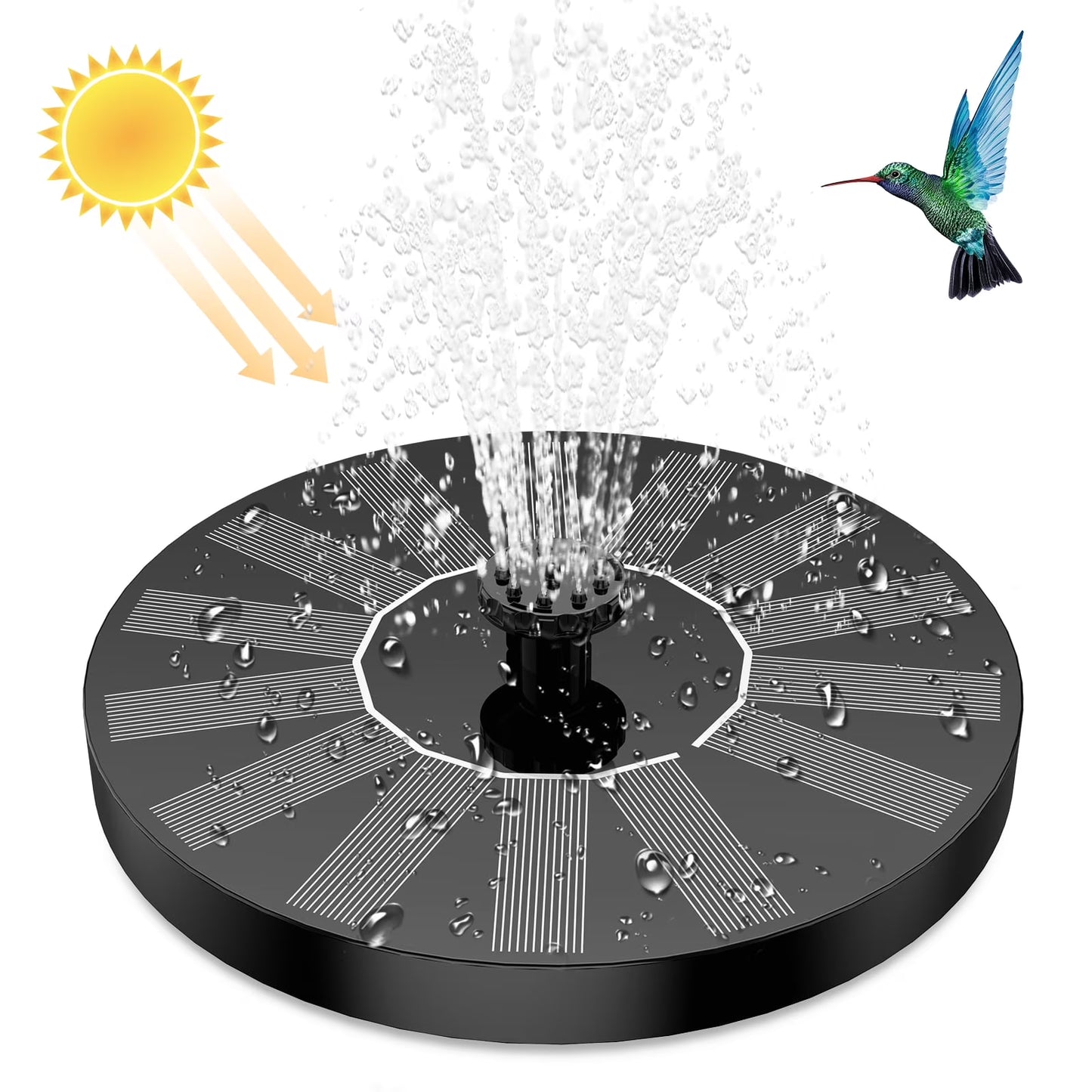 AquaRay™ Solar Fountain 💧 - Turn Your Bird Bath Into a Beautiful Fountain in Seconds