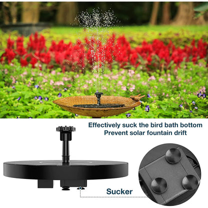 AquaRay™ Solar Fountain 💧 - Turn Your Bird Bath Into a Beautiful Fountain in Seconds