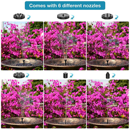 AquaRay™ Solar Fountain 💧 - Turn Your Bird Bath Into a Beautiful Fountain in Seconds