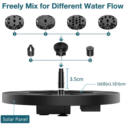 AquaRay™ Solar Fountain 💧 - Turn Your Bird Bath Into a Beautiful Fountain in Seconds